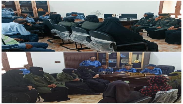 شرطه سير عدن تنظم ورشه تعريفية لقواعد المرور لعدد من افراد الشرطه النسائية