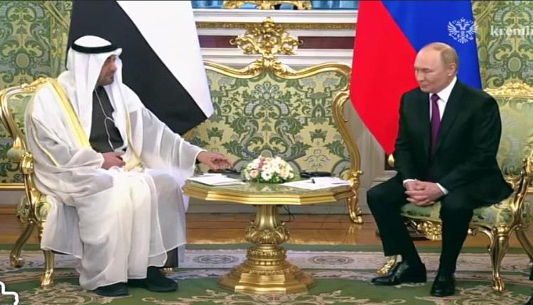فلاديمير بوتين يجتمع مع محمد بن زايد آل نهيان في الكرملين