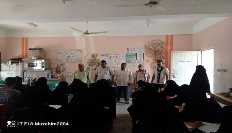 تدشين امتحانات القبول في المعهد الصحي بأبين