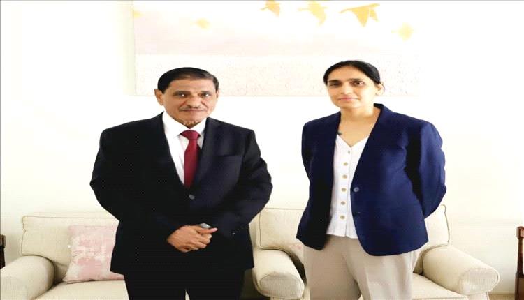 البحسني يستعرض مع سفيرة المملكة المتحدة الأوضاع الراهنة في حضرموت