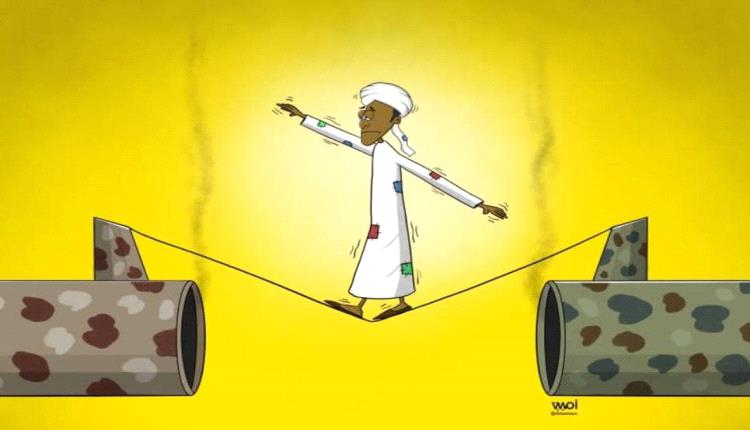 الحدث بالكاريكاتير:الحرب في السودان
