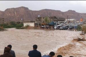 شبوة .. استمرار تأثيرات المنخفض الجوي وأمطار غزيرة وسيول جارفة والدفاع المدني والصحة يصدران تحذيرات عاجلة
