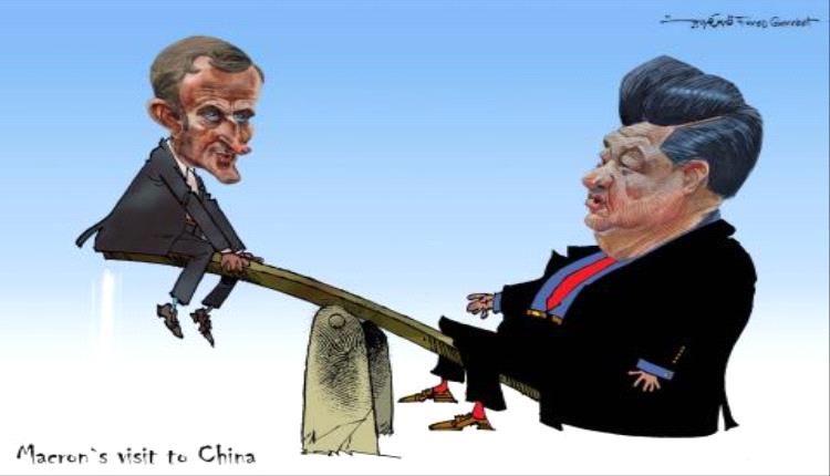 ماكرون والزعيم الصيني