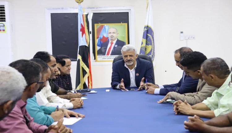 فريق التوجيه والرقابة الرئاسي يبحث مع قيادتي الانتقالي والسلطة المحليةفي لحج تعزيز الجهود لنجاح الاحتشاد الجماهيري