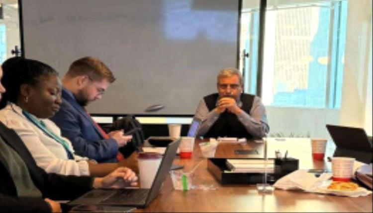 ممثل المجلس الانتقالي في نيويورك يلتقي ممثلي بعثات دول مجلس الأمن الدولي