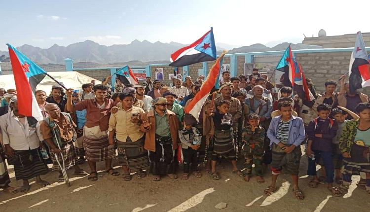 انتقالي كرش ينظّم فعالية جماهيرية حاشدة في مخيم الاعتصام دعماً لخطوات القيادة الجنوبية