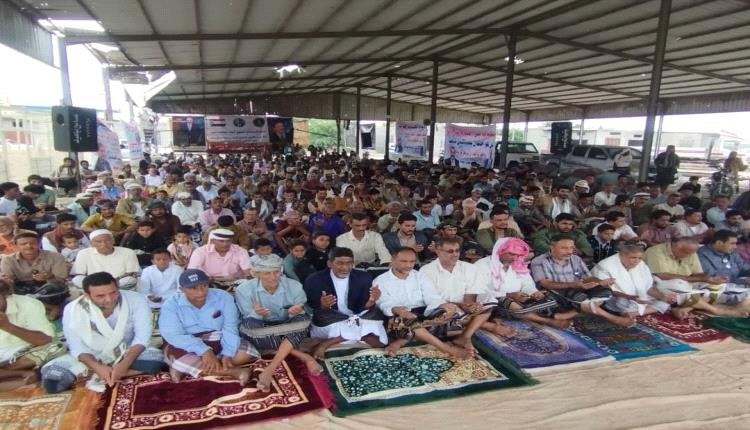 خطيب الجمعة في اعتصام زنجبار يشيد بانتصارات الجنوب