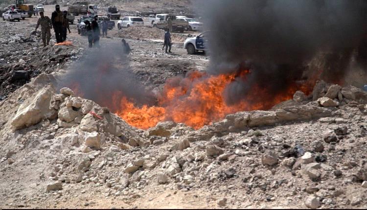 إتلاف كميات كبيرة من المخدرات بساحل حضرموت بحضور قيادات أمنية وقضائية