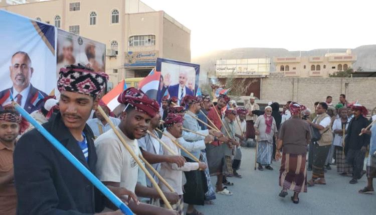 فعالية حافة الحوطة تتصدر اليوم التاسع عشر لمخيم الاعتصام المفتوح بسيئون للمطالبة بإعلان دولة الجنوب العربي
