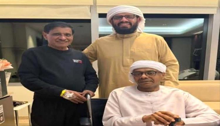 البحسني  يستقبل هاني بن بريك وهاني مسهورزفي أبوظبي