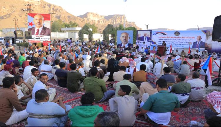 وصول وفود من وجهاء وأهالي مديرية تريم إلى مخيم الاعتصام بسيئون للمطالبة بإعلان دولة الجنوب