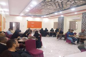 مؤسسة شباب أبين تختتم دورة تدريبية في ترتيبات العمل الإداري