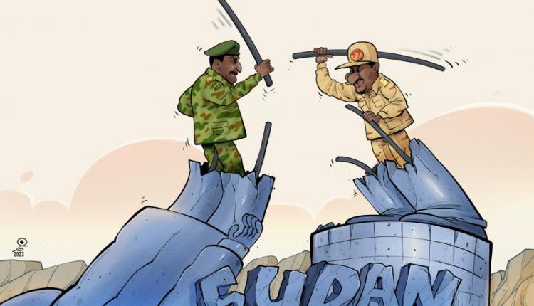 الحدث بالكاريكاتير:حرب السودان