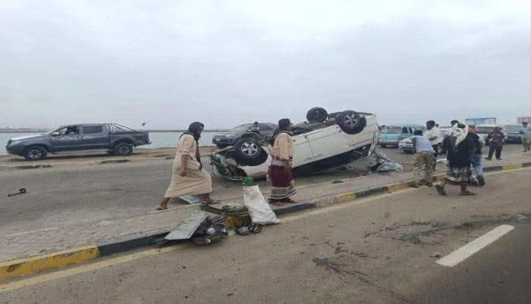 49 وفاة و351 إصابة في حوادث مرورية خلال يونيو بالمناطق المحررة