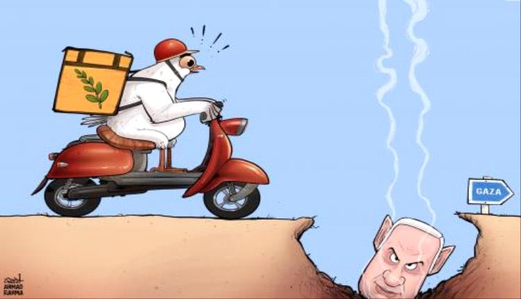 الحدث بالكاريكاتير:الطريق الى السلام في غزة