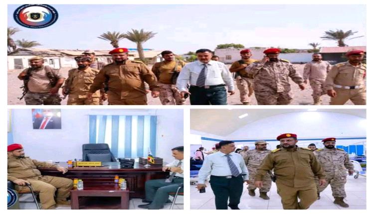 مدير دائرة الخدمات الطبية الجنوبية يستقبل أركان ألوية الدعم والإسناد قائد اللواء الثالث في مستشفى عبود العسكري