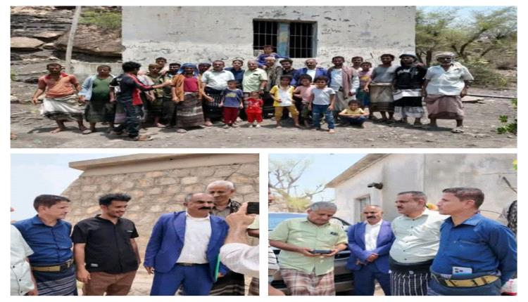 وفد رفيع المستوى يزور مشروع مياه صمعان البكري بردفان ويقيم أصوله ويعلن بشرى للسكان