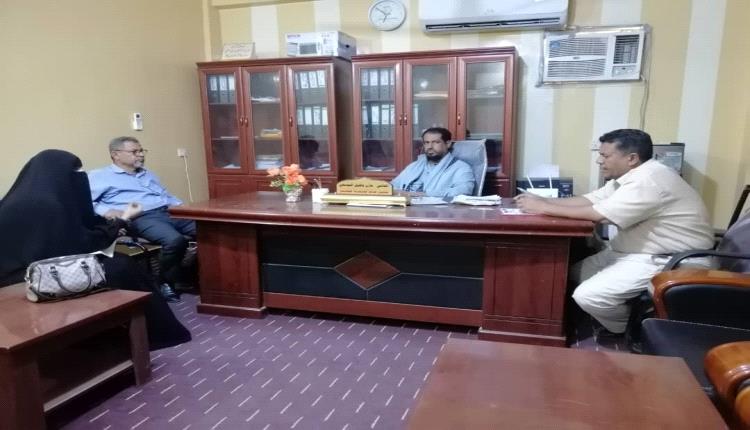 مدير عام خنفر اليوسفي يلتقي بفريق منظمة ادرا قسم الصحة والتغذية