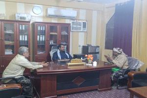مدير عام خنفر “اليوسفي” يلتقي مدير عام وحدة الري أبين.