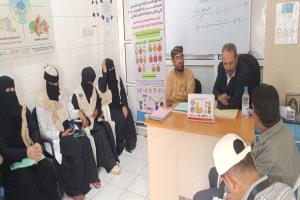 مدير عام صحة أبين يزور مركز باتيس الصحي ويسلم موقع قسم التغذية الجديد للجهة المنفذة بدعم 