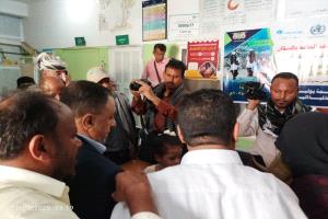 الحامد يدشن حملة التحصين ضد شلل الاطفال بالكود أبين