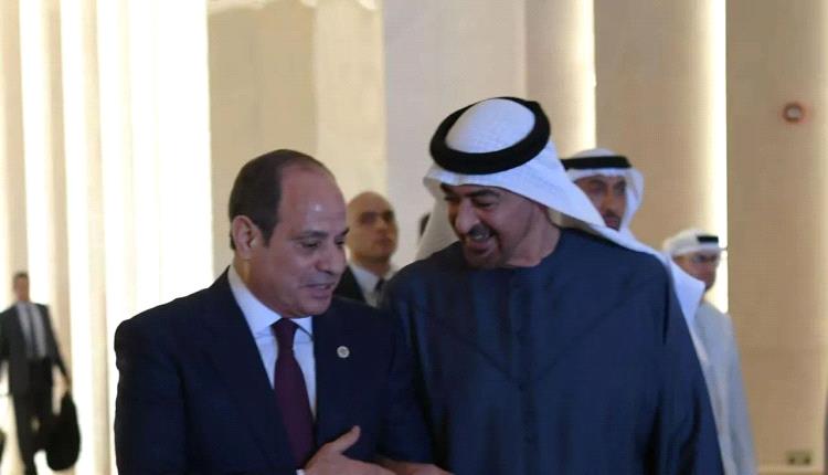 السيسي و بن زايد يؤكدان أهمية الوقف الفوري لإطلاق النار في غزة وتبادل الأسرى