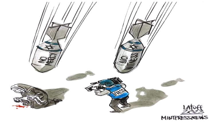الحدث بالكاريكاتير:الكل مستهدف في القطاع