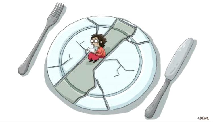 الحدث بالكاريكاتير:الجوع في غزة