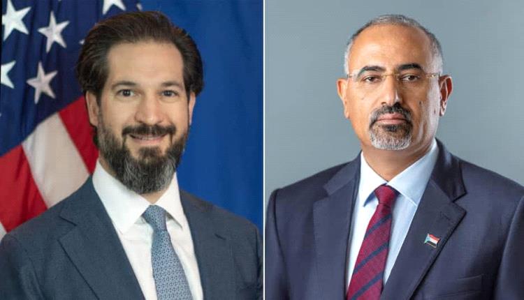 الرئيس الزُبيدي يبحث مع القائم بأعمال السفير الأمريكي تطورات الأوضاع في بلادنا والمنطقة