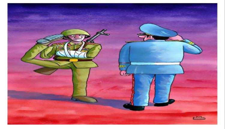 الحدث بالكاريكاتير:الجندي والجنرال