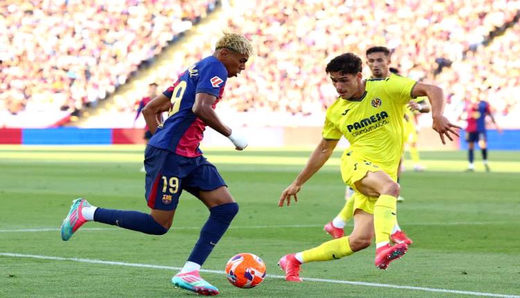 فياريال يفوز على برشلونة بثلاثية في الدوري الاسباني