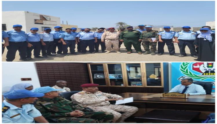 عاطف و القلعه يلتقيان  مدير وطلبه معهد قوات حفظ السلام بعدن