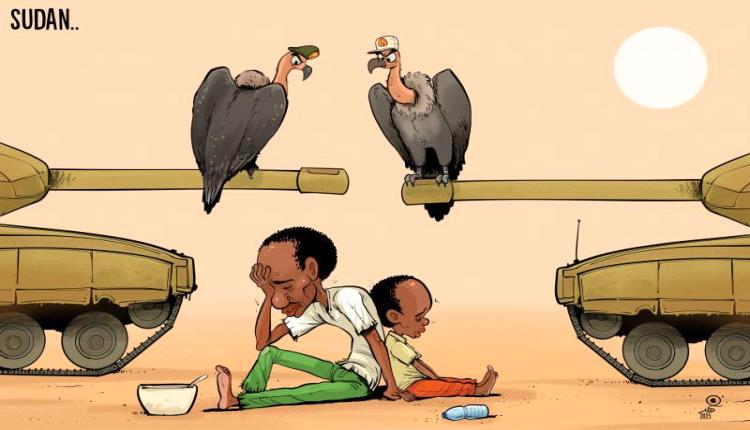 الحدث بالكاريكاتير: الحرب في السودان