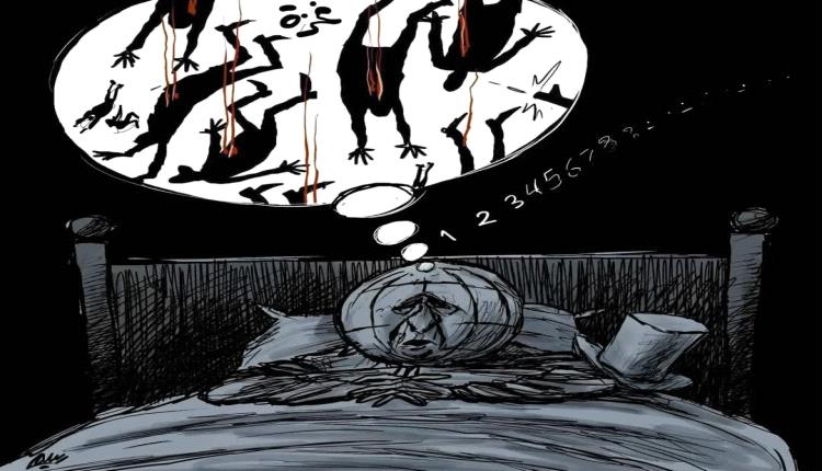 الحدث بالكاريكاتير:صمت دولي على مايحدث لأهالي غزة