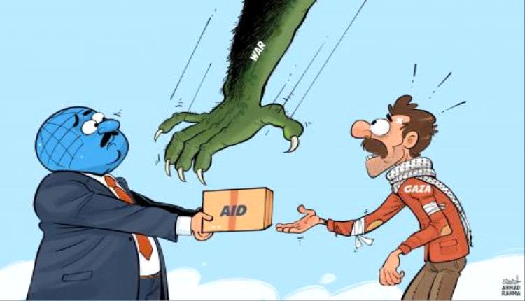 الحدث بالكاريكاتير:الحرب تلتهم كل شيء