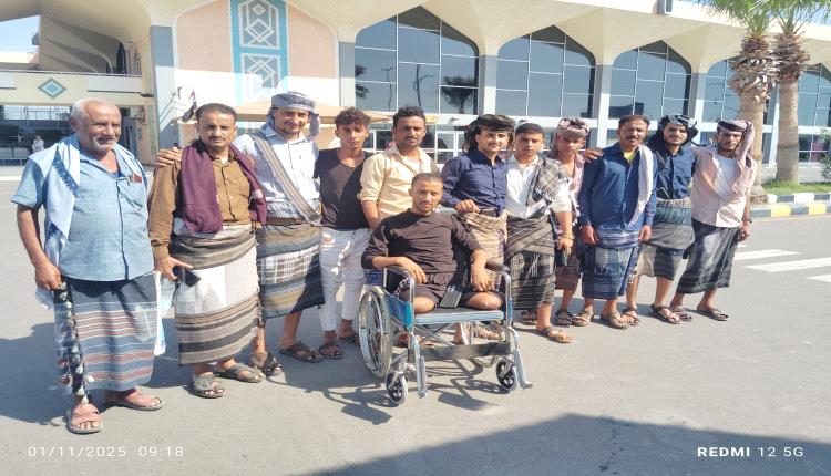 انتقالي المسيمير يودّع الجريح البطل علي فؤاد الحوشبي في طريقه للعلاج بجمهورية مصر العربية