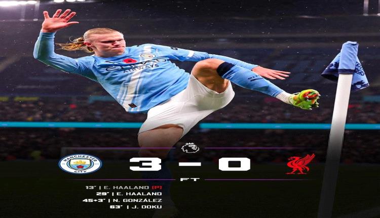 مانشستر سيتي يسحق ليفربول 3-0 في مباراة مثيرة بالدوري الإنجليزي