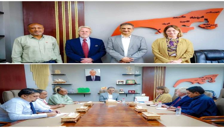 لملس يبحث مع وفد حكومي هولندي سبل تطوير مؤسسة مياه عدن