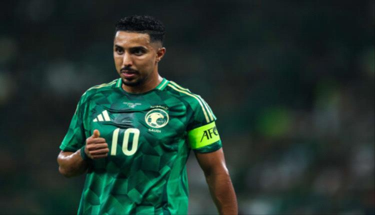 سالم الدوسري يصل للمئوية مع المنتخب