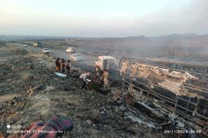 أول من حضر..تحرك بطولي لأفراد اللواء 39 مدرع في إنقاذ مصابي حادثة العرقوب بأبين
