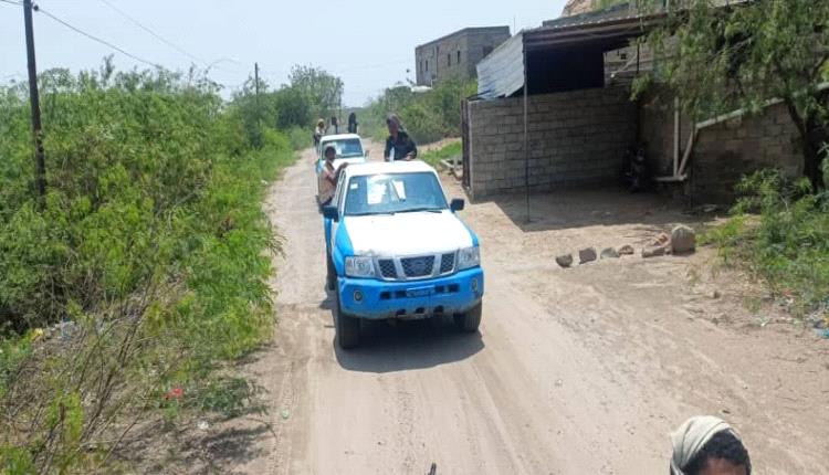 أمن لودر يشن حملة أمنية لرفع نقطة جبايات مستحدثة في منطقة العين