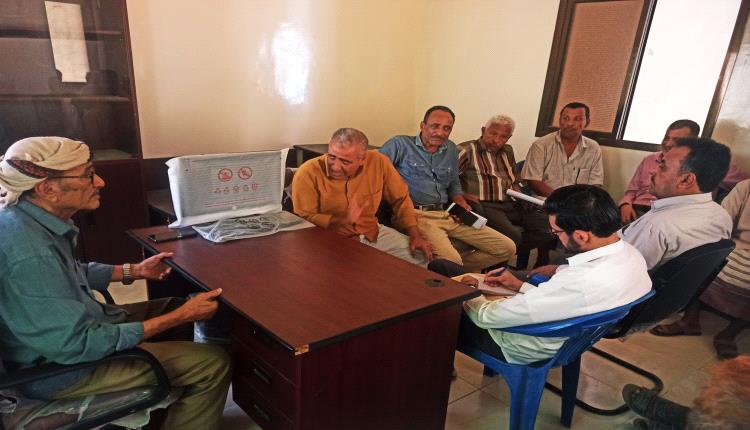 فريق التوجيه والرقابة الرئاسي يطلع على أوضاع مكتب الزراعة والري بمحافظة أبين