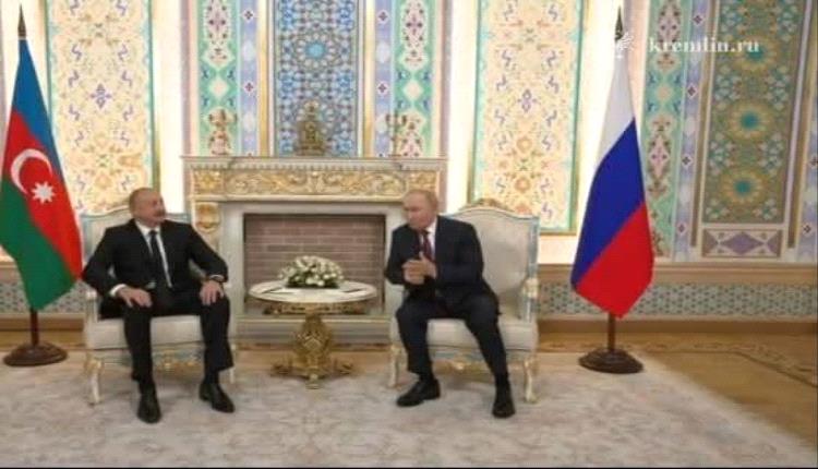 بوتين وعلييف ينهيان جفاء دبلوماسياً استمر عامًا بلقاء في طاجيكستان