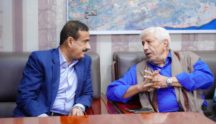 المحافظ بن الوزير يستقبل وزير الصحة السابق الدكتور ناصر باعوم.