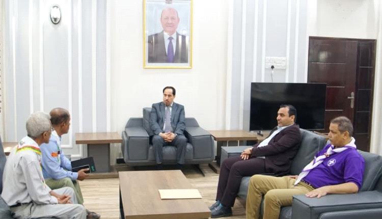 وزير الشباب يؤكد حرص الوزارة على مشاركة الكشافة اليمنية في مختلف الفعاليات الدولية