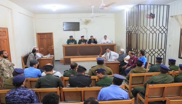 لقاء قضائي أمني موسع بسيئون لتعزيز التنسيق بين النيابة العامة والوحدات الأمنية