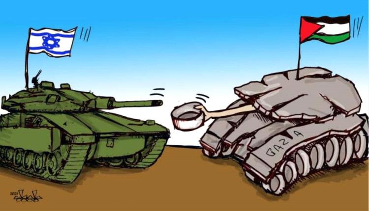 الحدث بالكاريكاتير:الجوع في غزة