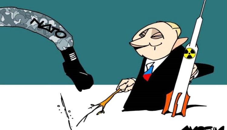 الحدث بالكاريكاتير:بوتين للناتو..يمنع تجاوز الخط هذا