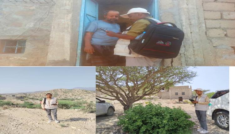 باحثو مكتب الإحصاء بلحج يواصلون المسح الميداني لميزانية الأسرة في طور الباحة