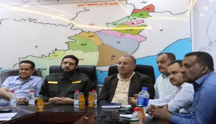 فريق التوجيه والرقابة الرئاسي يزور إدارة أمن محافظة لحج ويطلع على جهود عملها